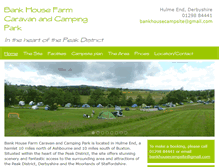 Tablet Screenshot of bankhousefarmcamping.co.uk